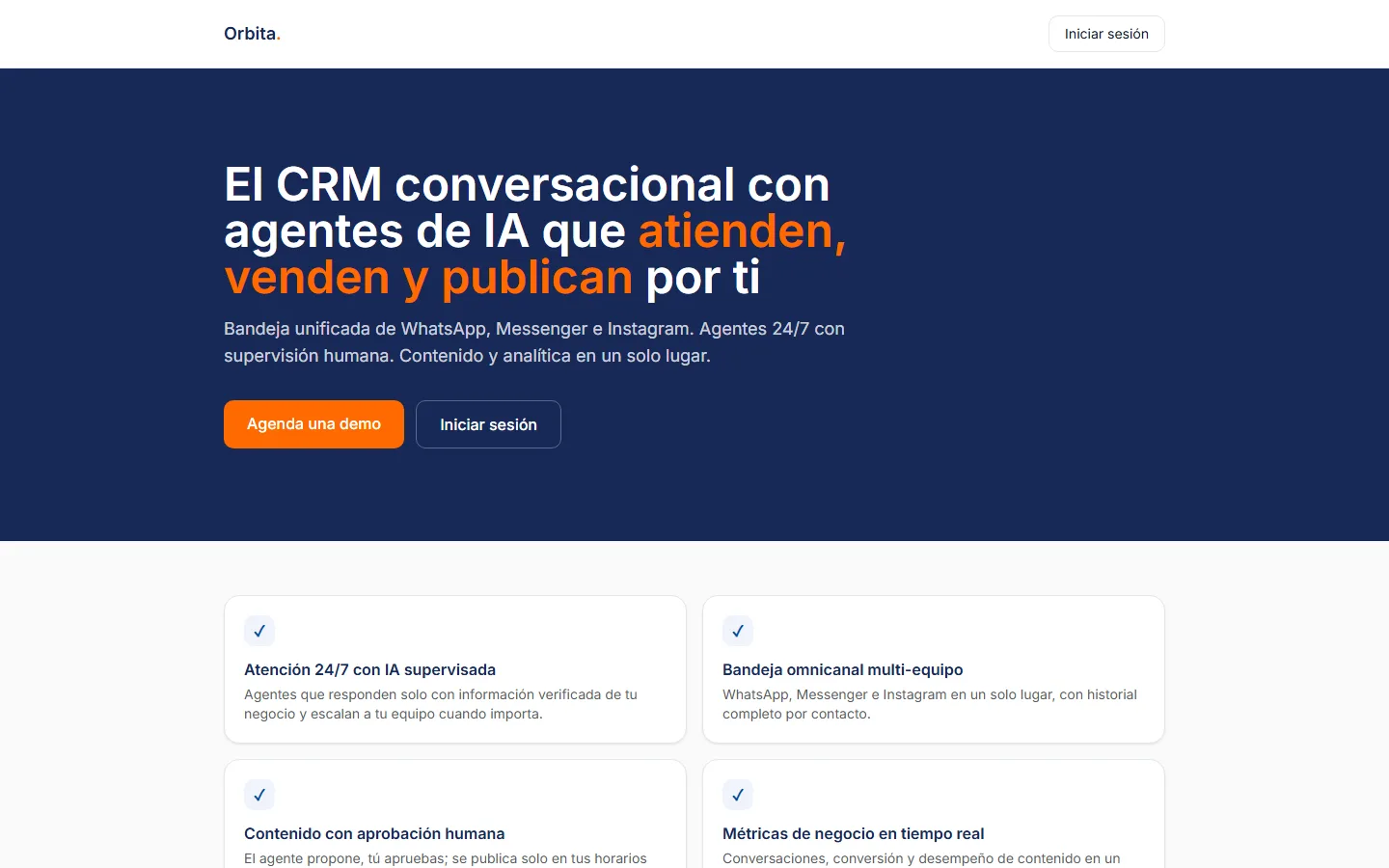 Screenshot of Orbita